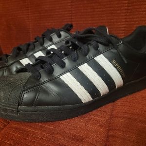 Mens Black Adidas Superstars Size 11